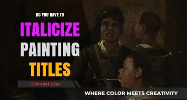 Italicizing Painting Titles: Essential Rules for Proper Art Citation