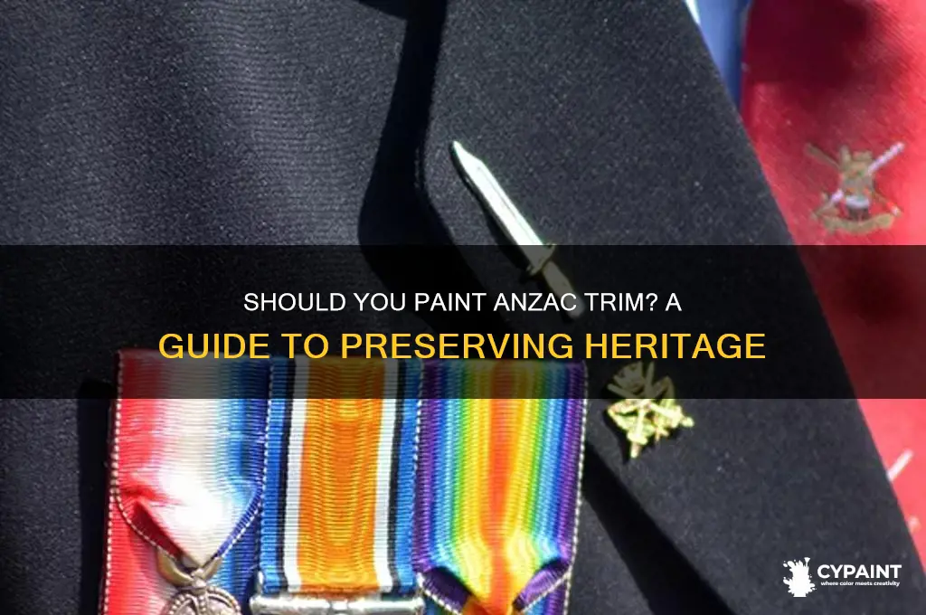 do you have to paint anzak trim