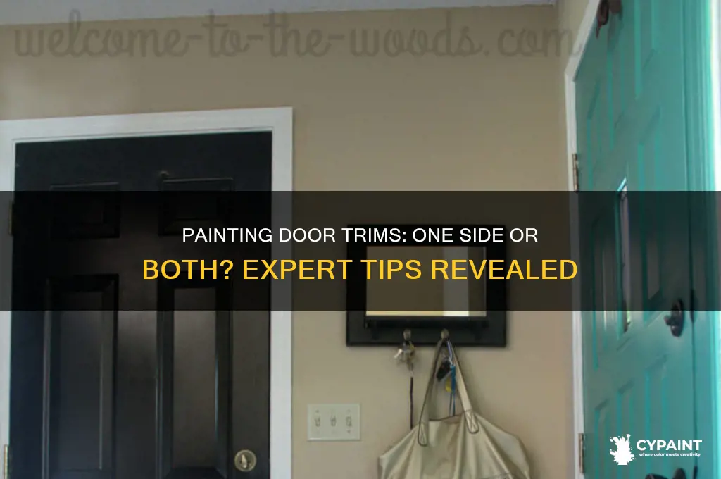 do you have to paint both sides of dooe trum