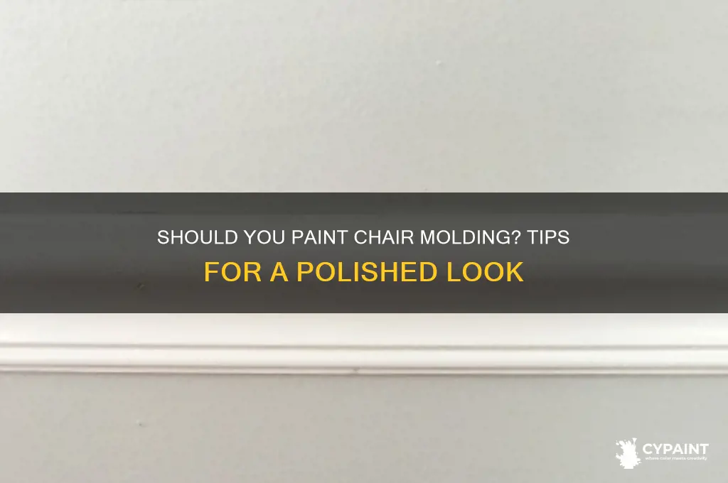 do you have to paint chair molding