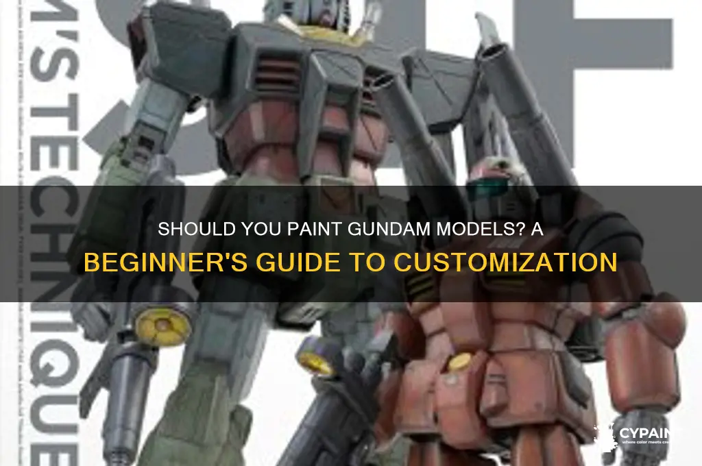 do you have to paint gundam models