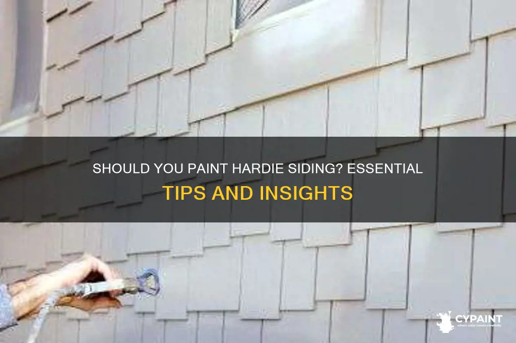 do you have to paint hardie siding