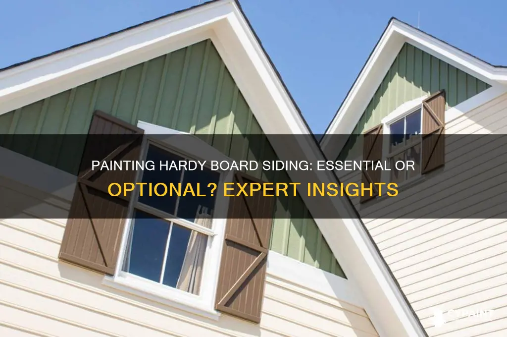 do you have to paint hardy board siding