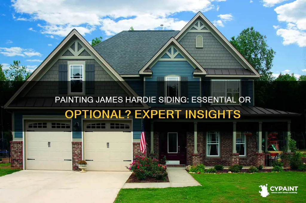 do you have to paint james hardie siding