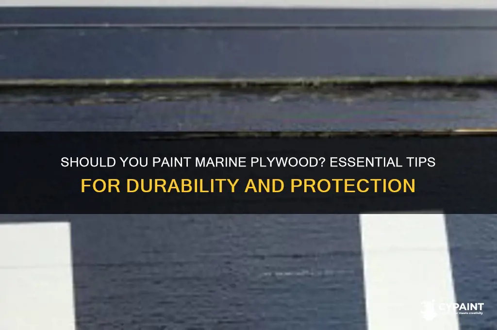 do you have to paint marine plywood