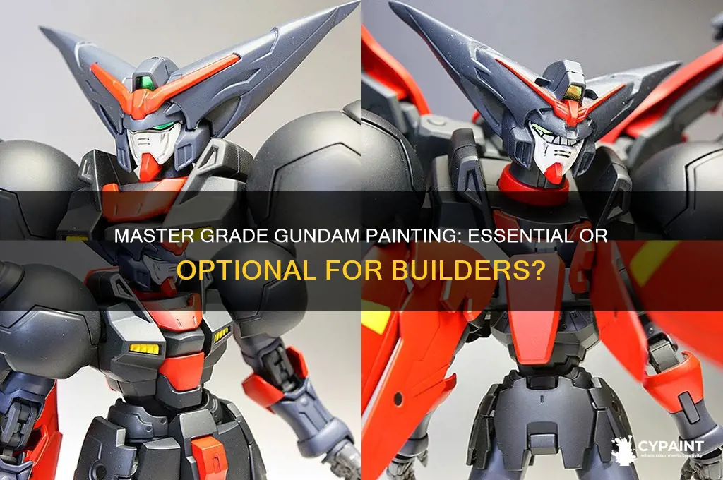 do you have to paint master grade gundams