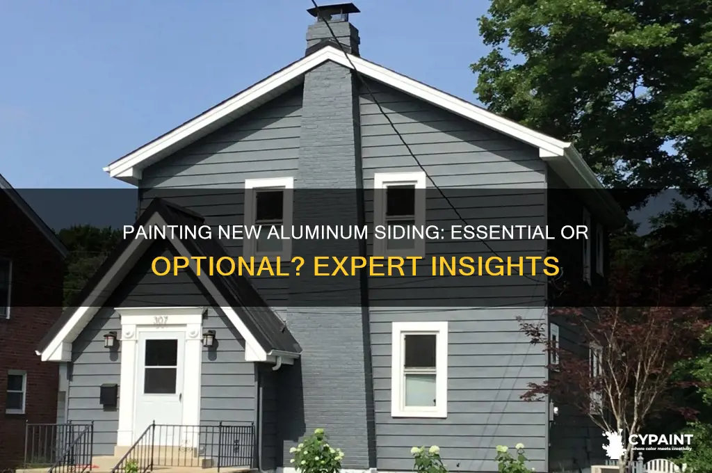 do you have to paint new aluminum sidig