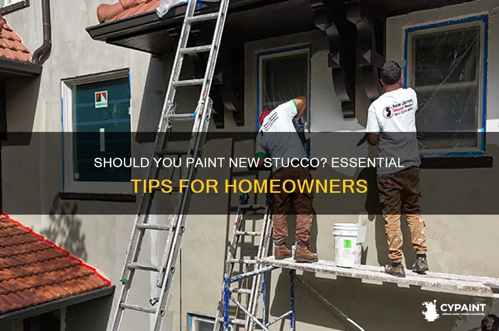 do you have to paint new stucco