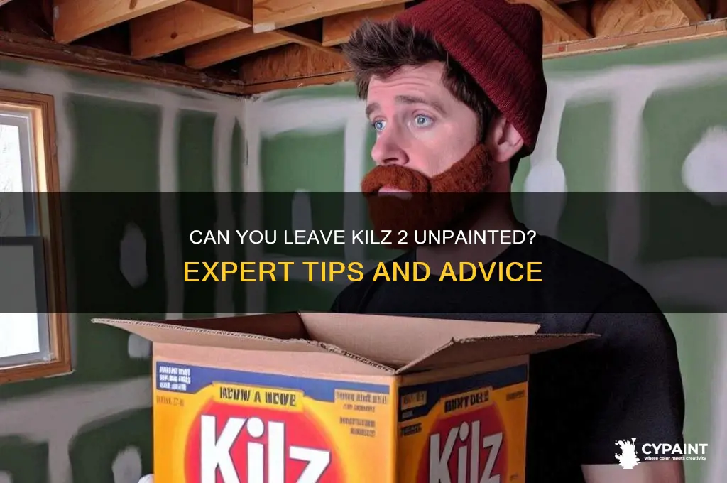 do you have to paint over kilz 2