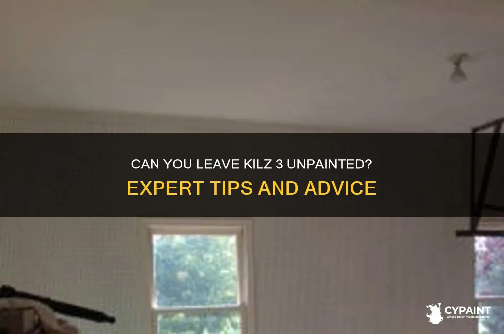 do you have to paint over kilz 3