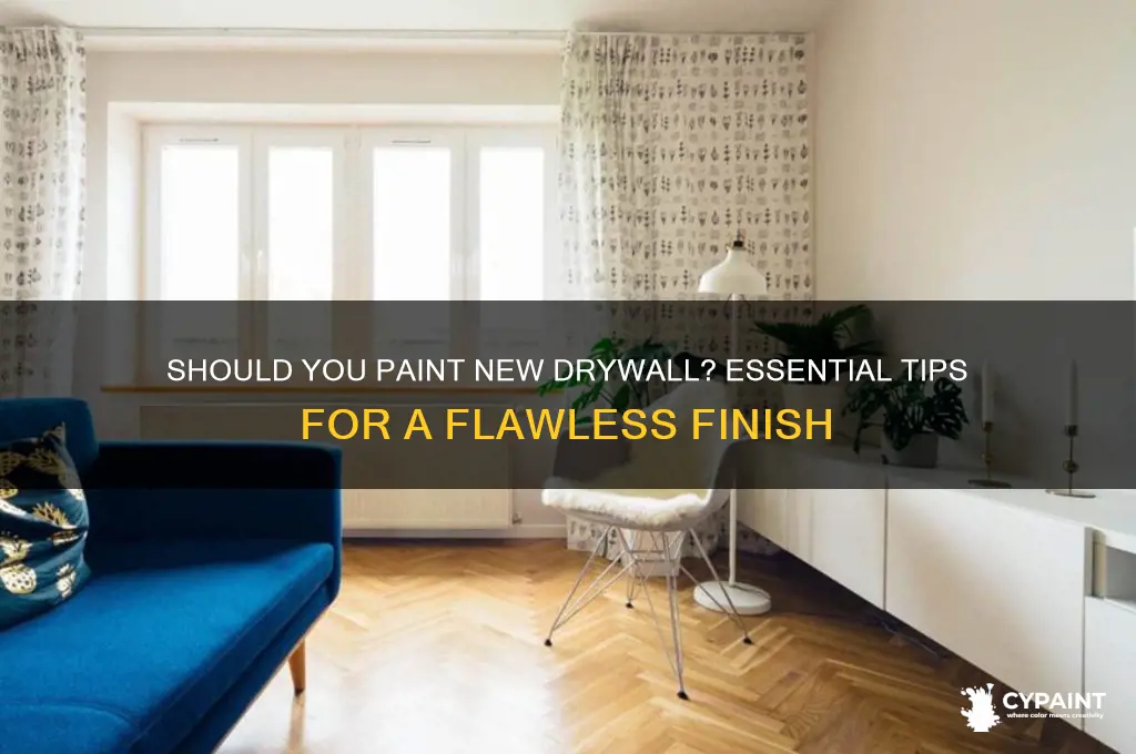 do you have to paint over new drywall
