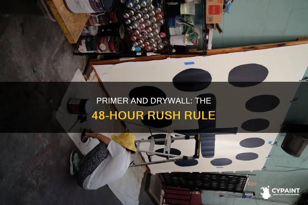 do you have to paint overdrywall primer in 48hrs