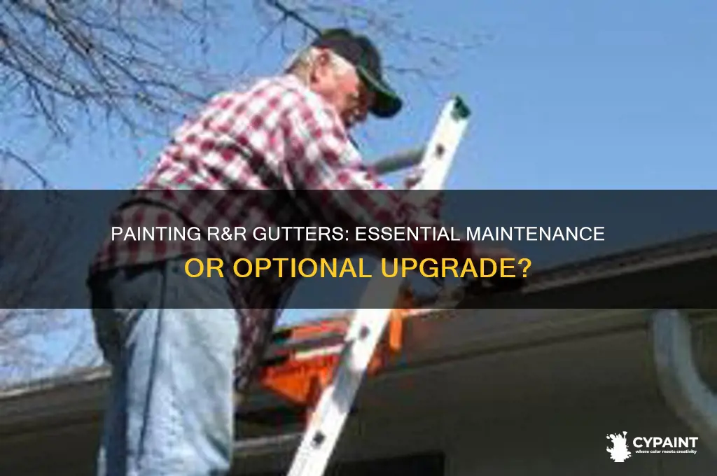 do you have to paint r & r gutters