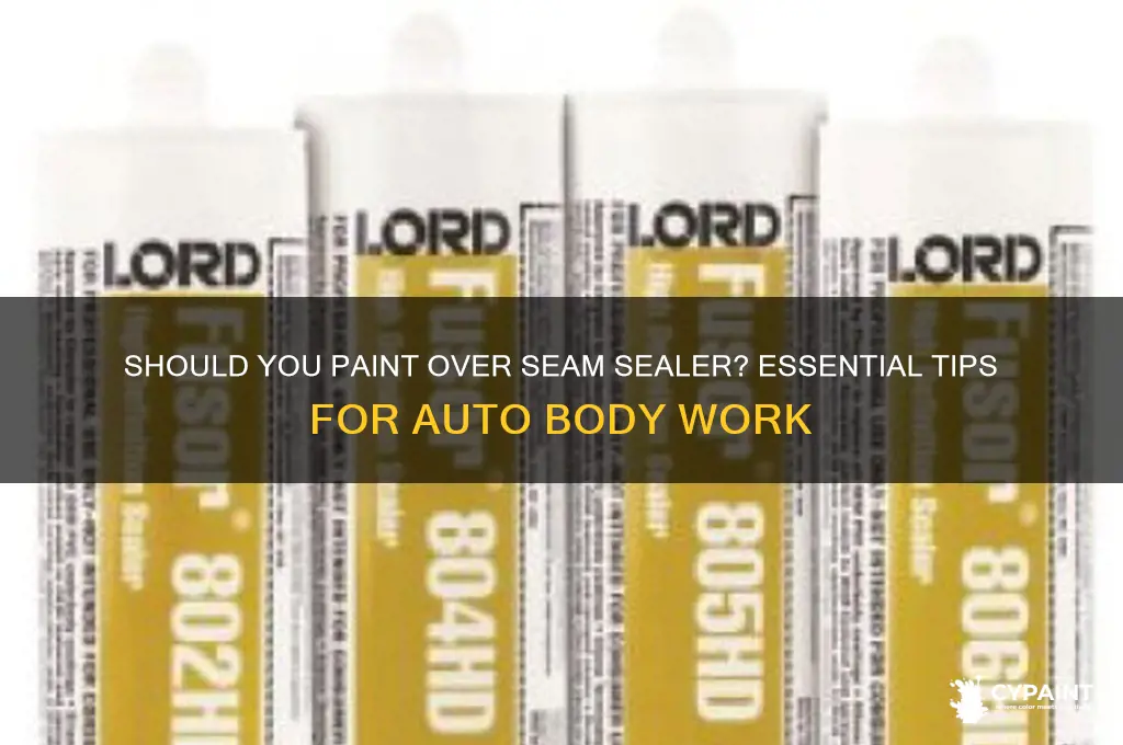 do you have to paint seam sealer