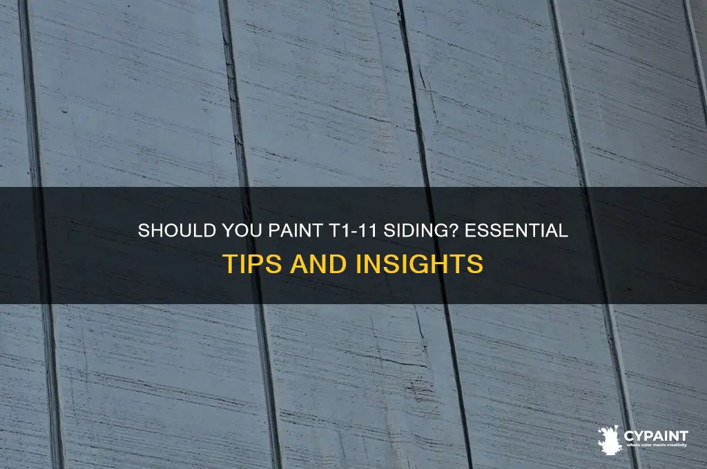 do you have to paint t1-11 siding