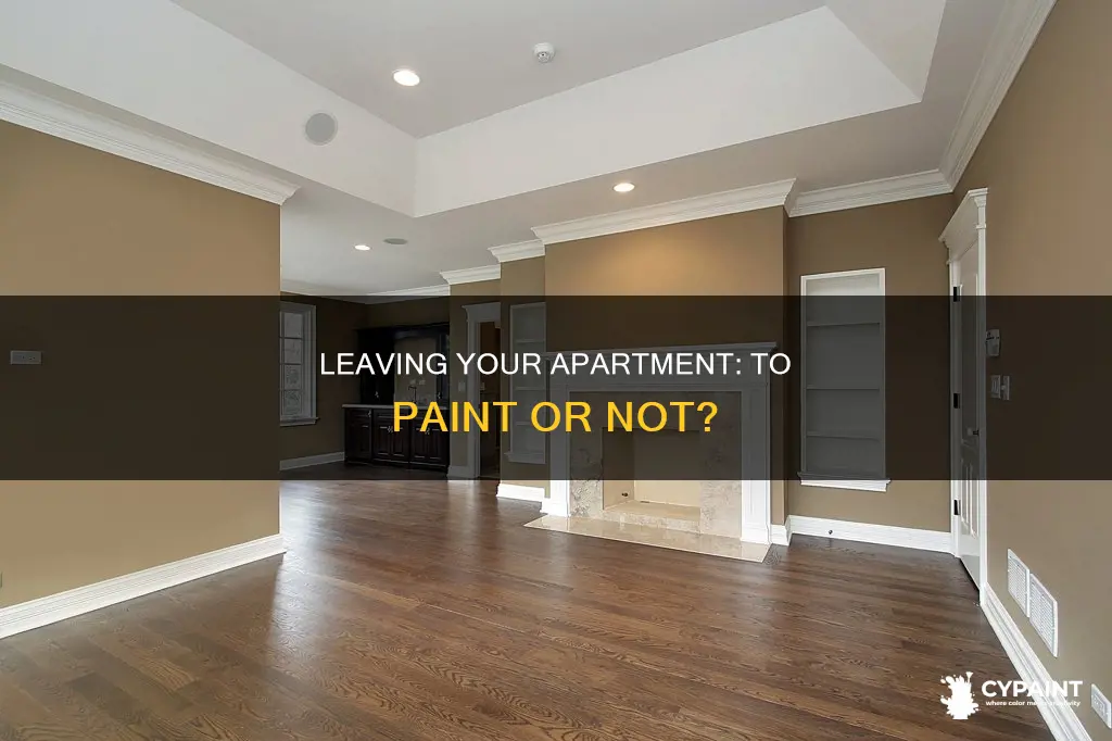 do you have to paint your apartment when leaving