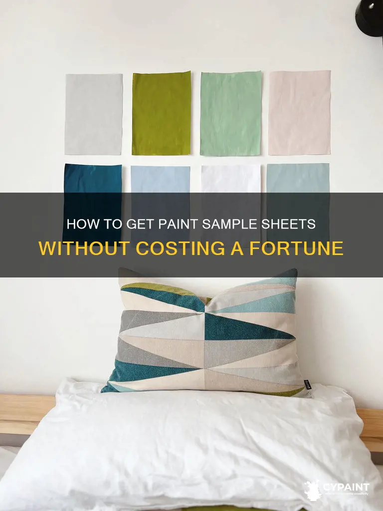 do you have to pay for paint sample sheet