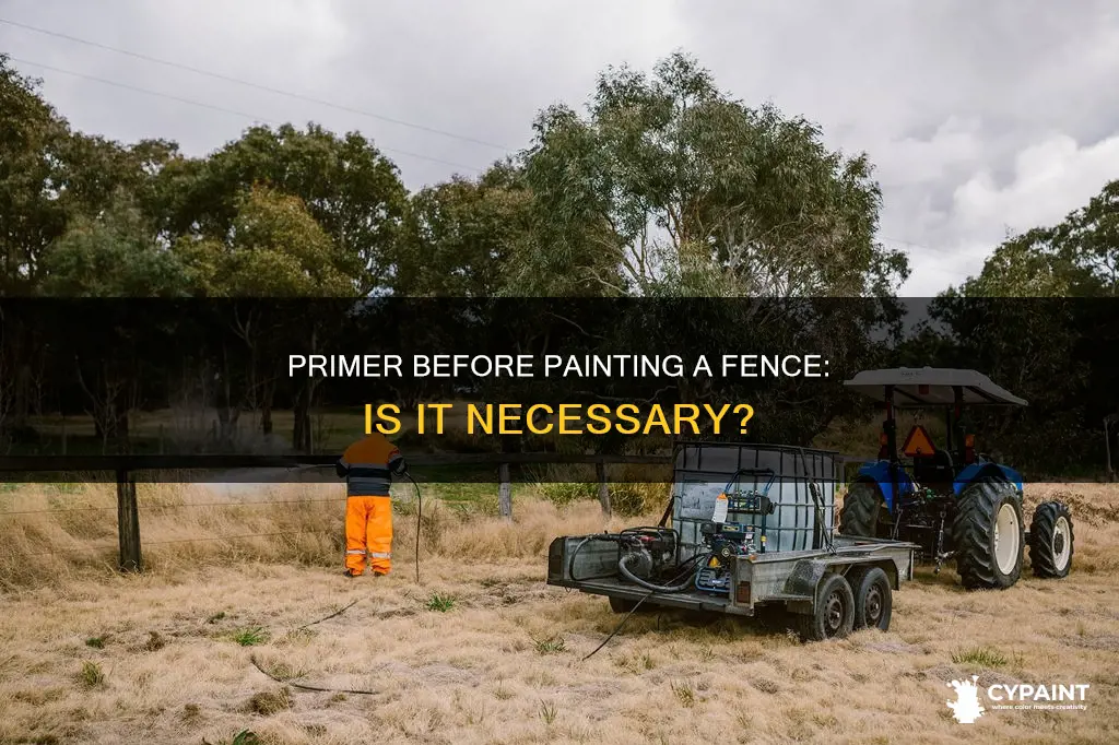 do you have to prime a fence before painting