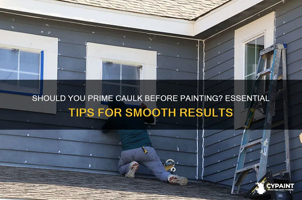do you have to prime caulk before painting
