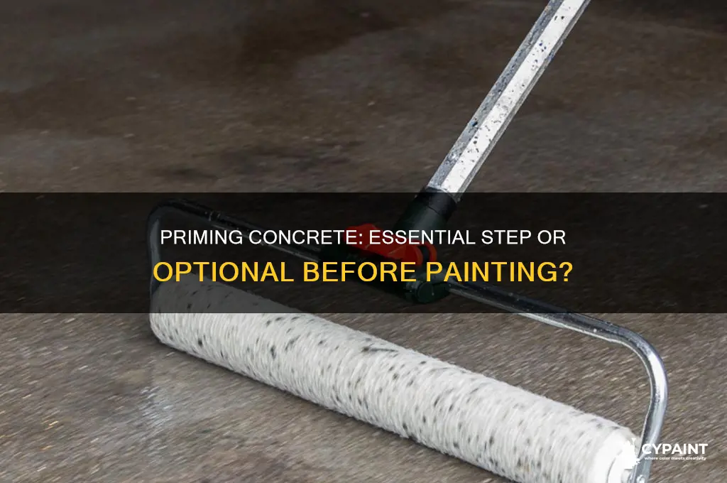 do you have to prime concrete before you paint it
