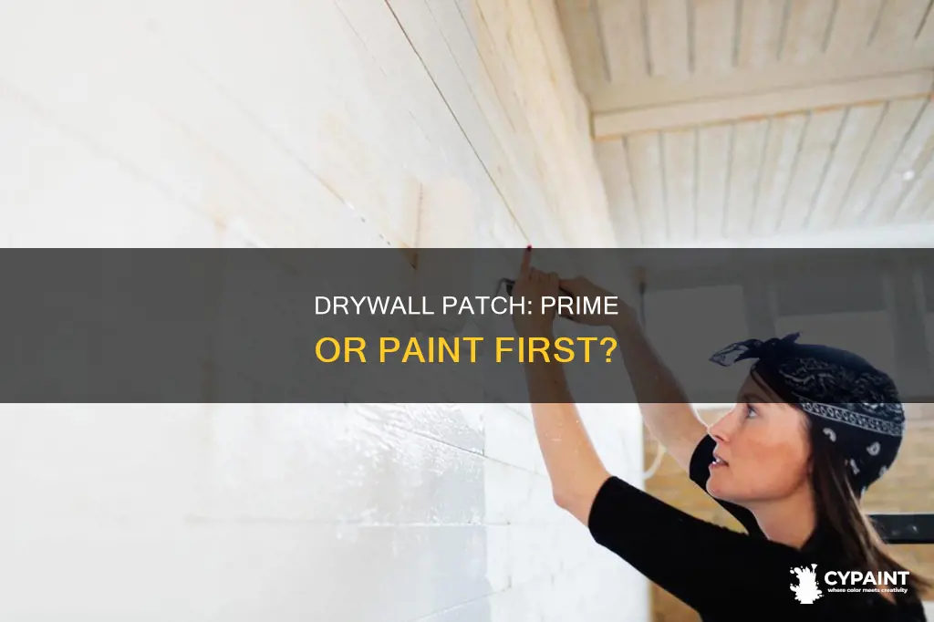 do you have to prime drywall patch before painting