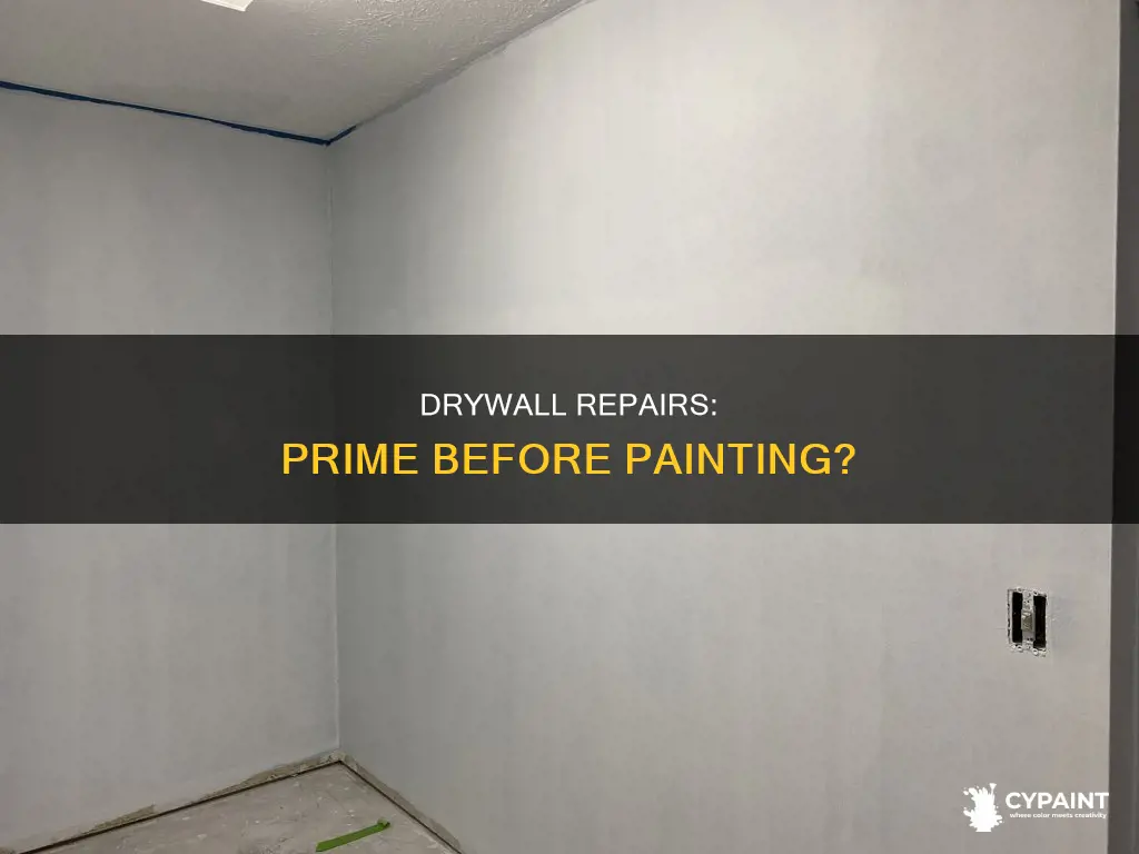 do you have to prime drywall repairs before painting