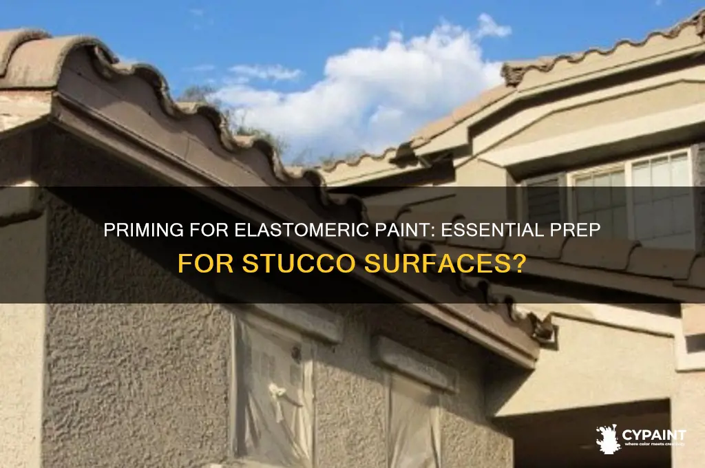 do you have to prime for elastomeric paint on stucco