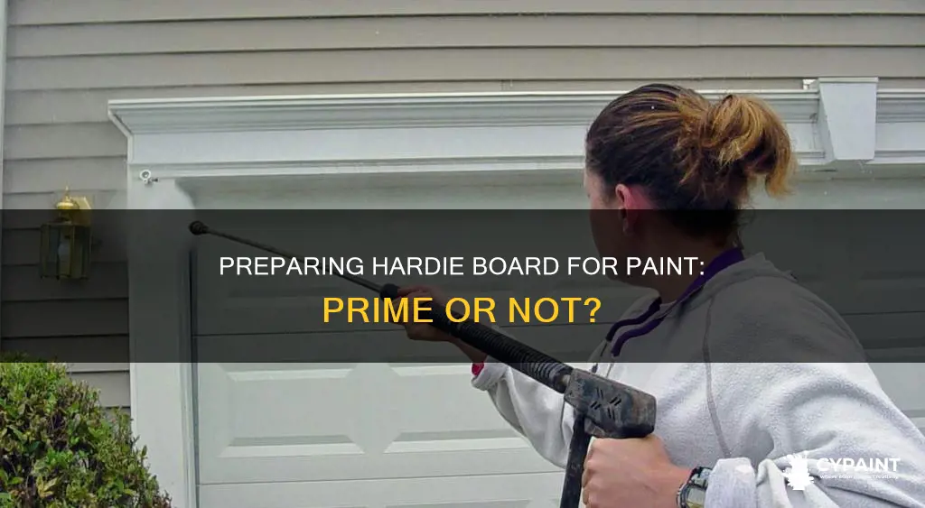 do you have to prime hardie board before painting
