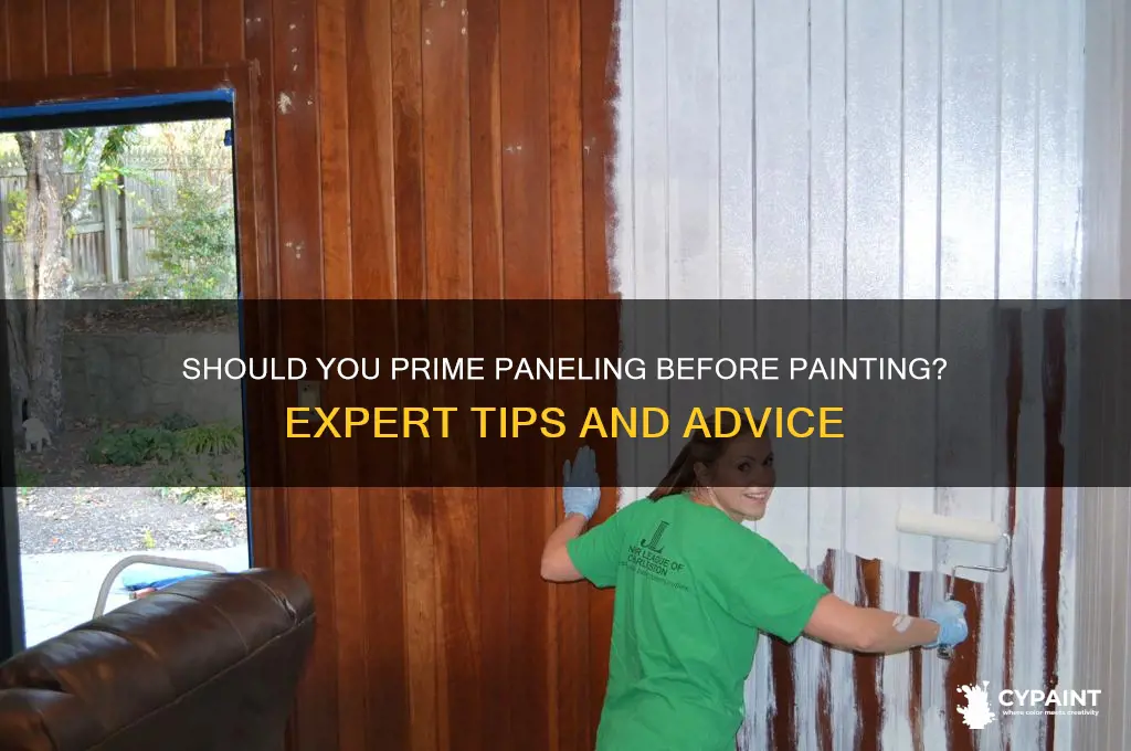 do you have to prime paneling before you paint it