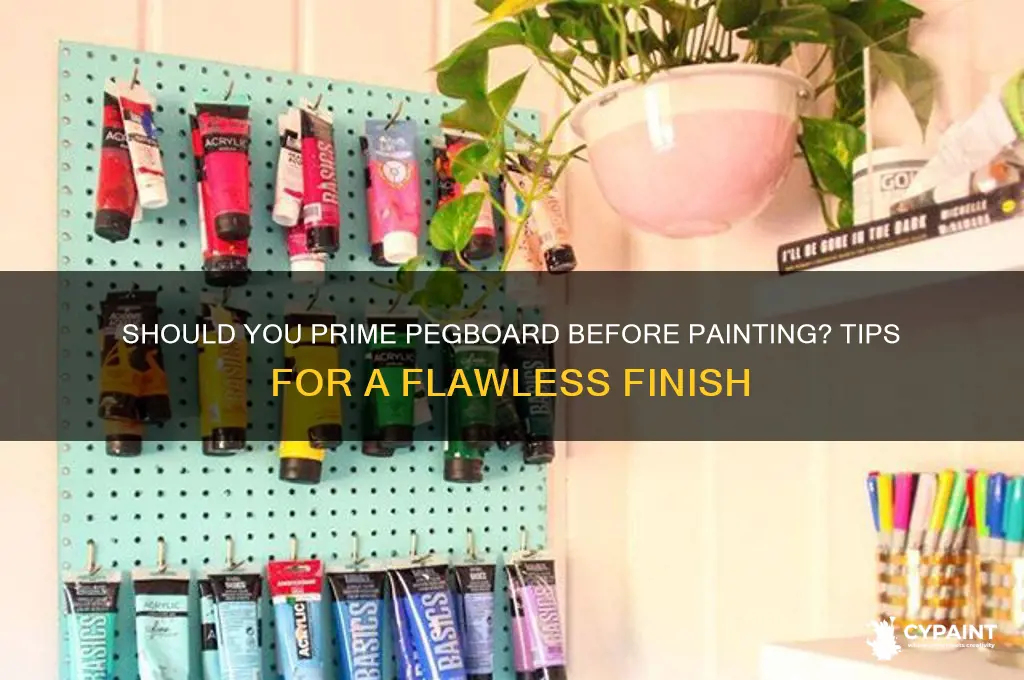 do you have to prime pegboard before painting