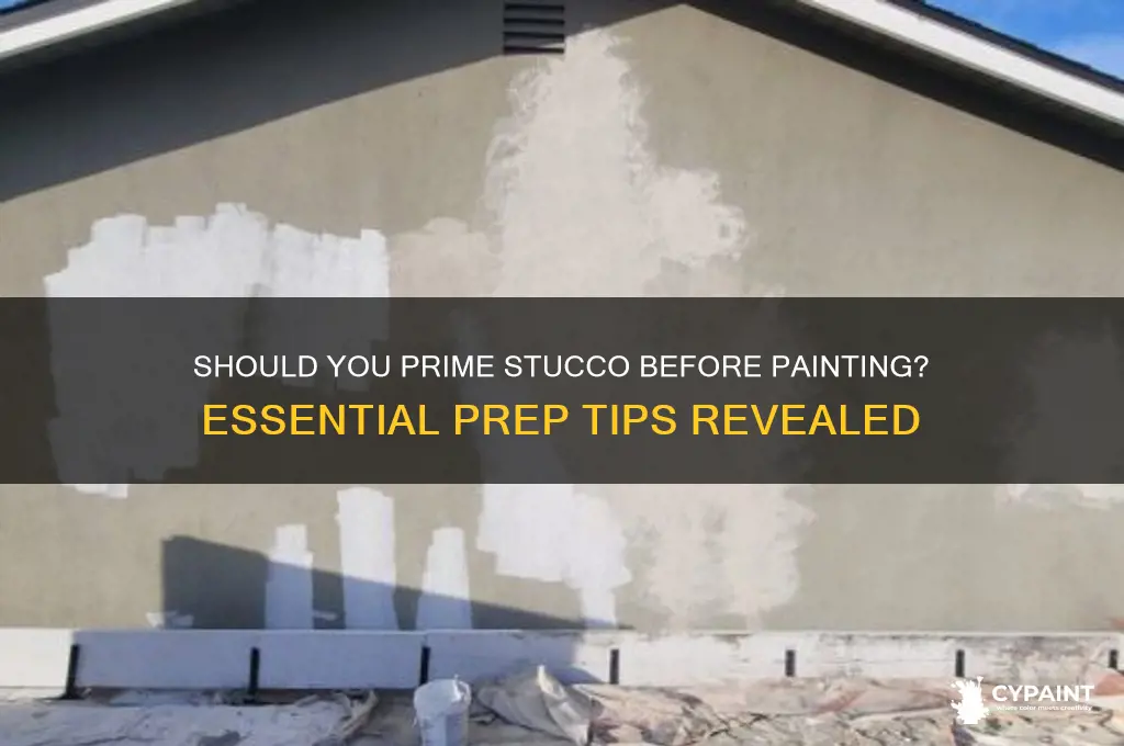 do you have to prime stucco before painting