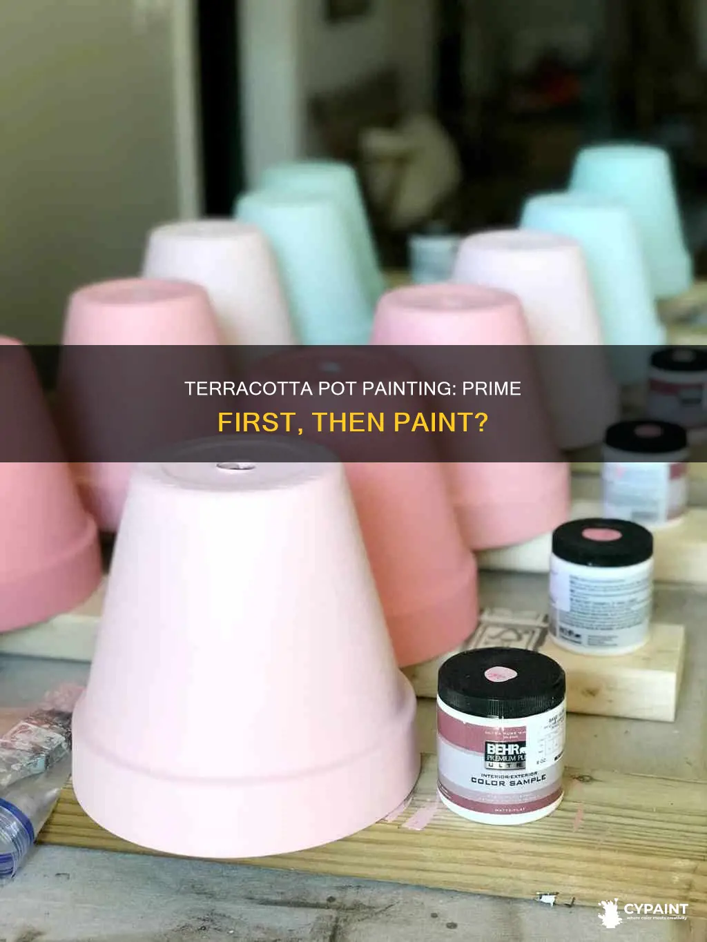 do you have to prime terracotta pots before painting
