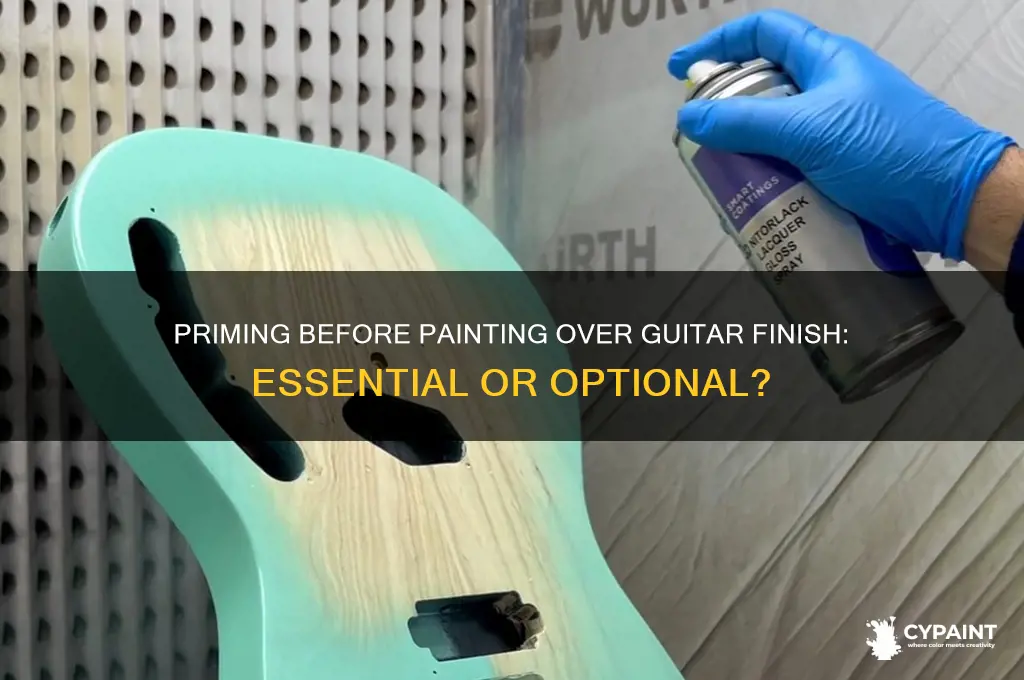 do you have to prime to paint over guitar finish
