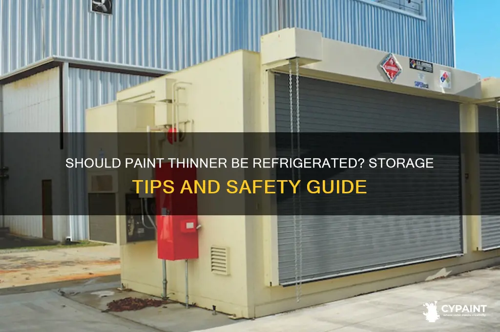 do you have to put paint thinner in the fridge