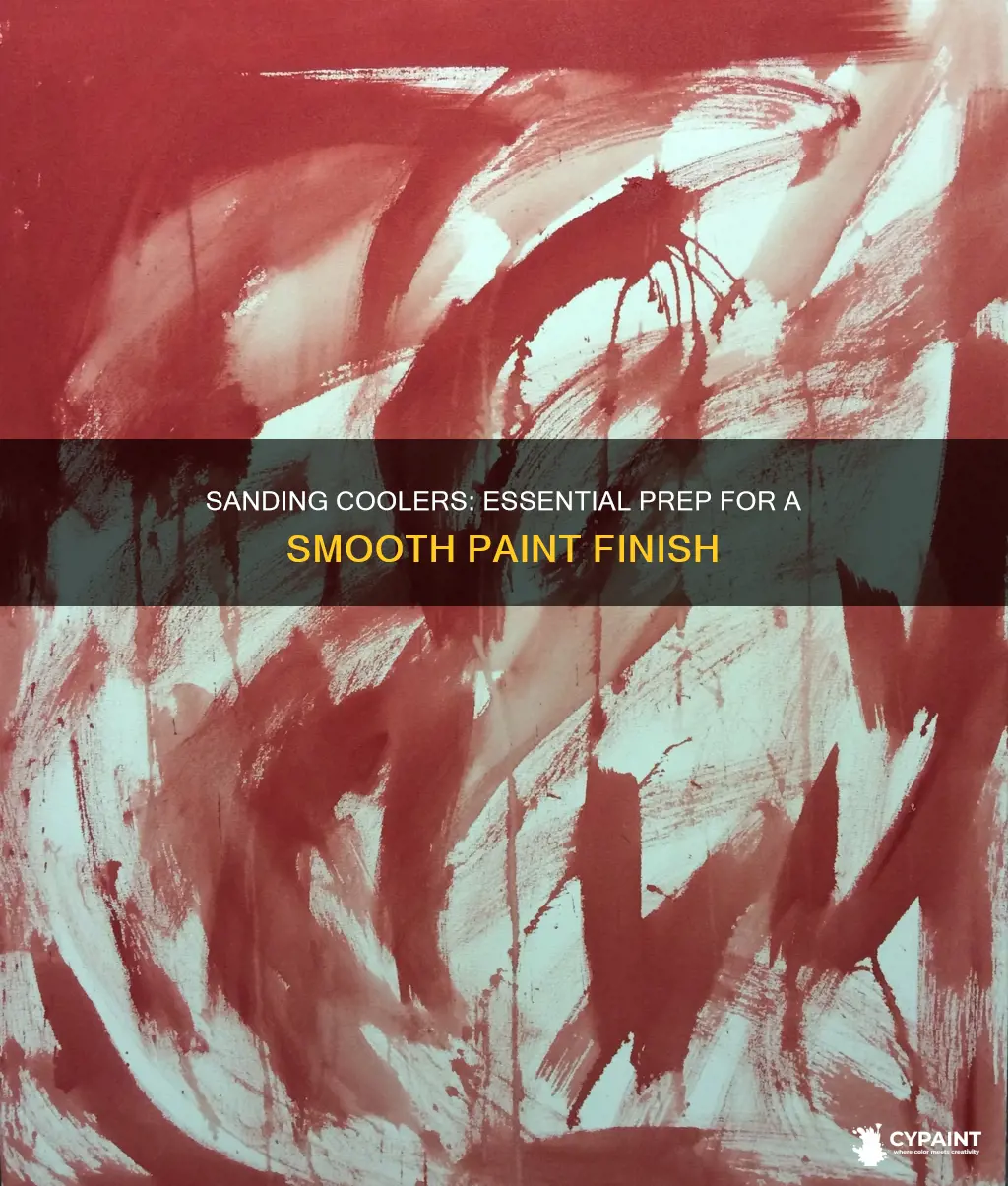 do you have to sand a cooler before painting