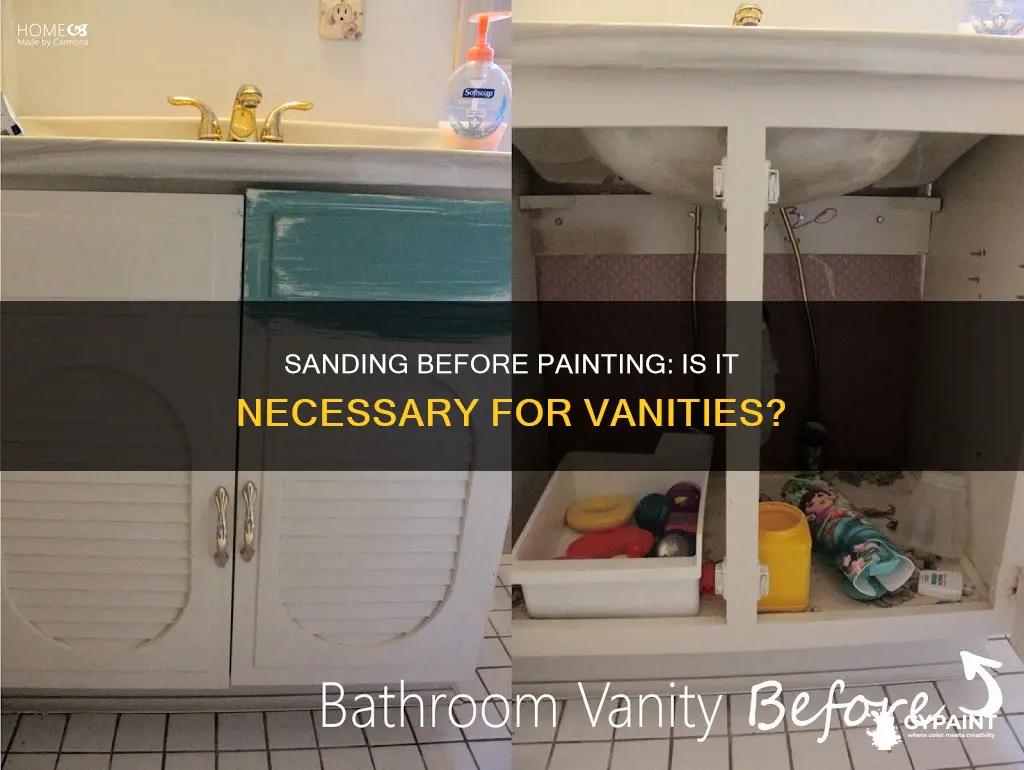 do you have to sand a vanity before painting