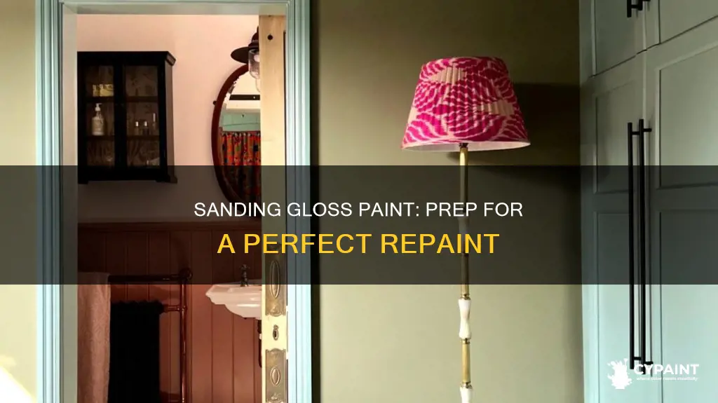 do you have to sand gloss paint before repainting