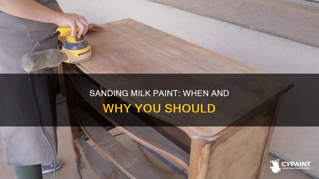 do you have to sand milk paint inbetween coats