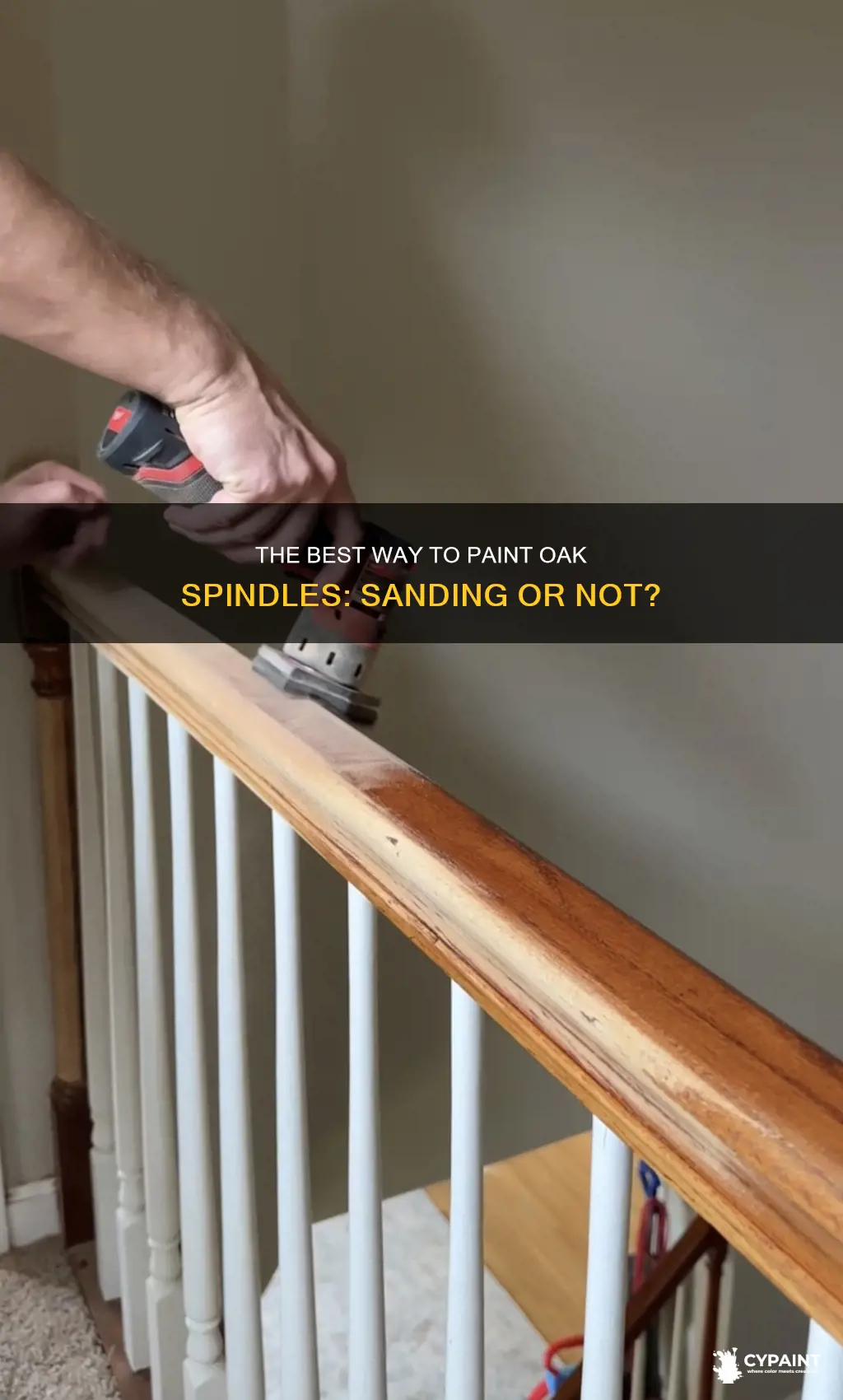 do you have to sand oak spindles before painting