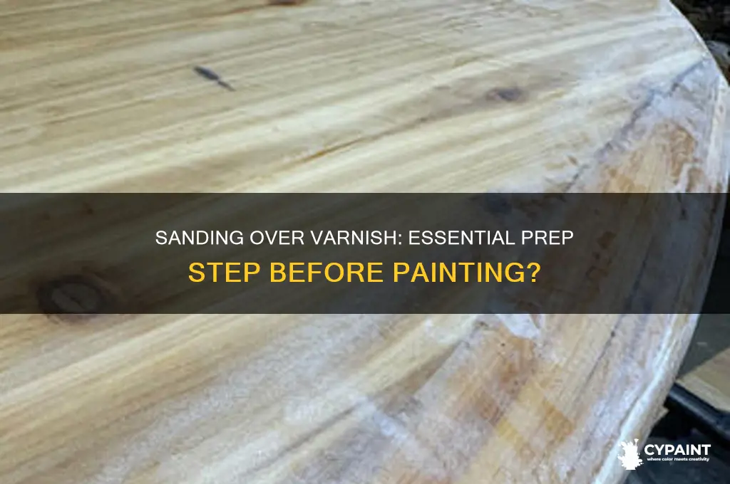 do you have to sand over varnish before you paint