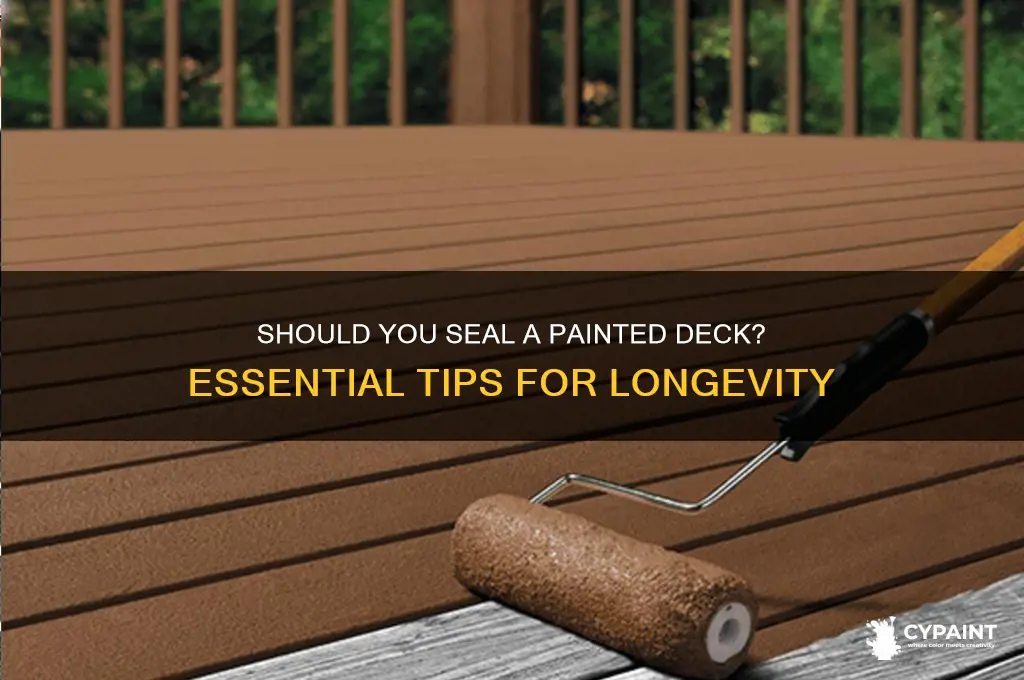 do you have to seal a painted deck