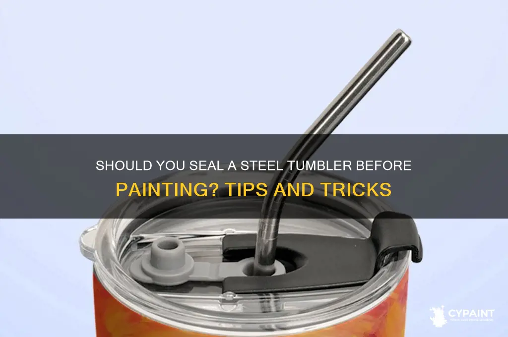 do you have to seal a steel tumbler before painting