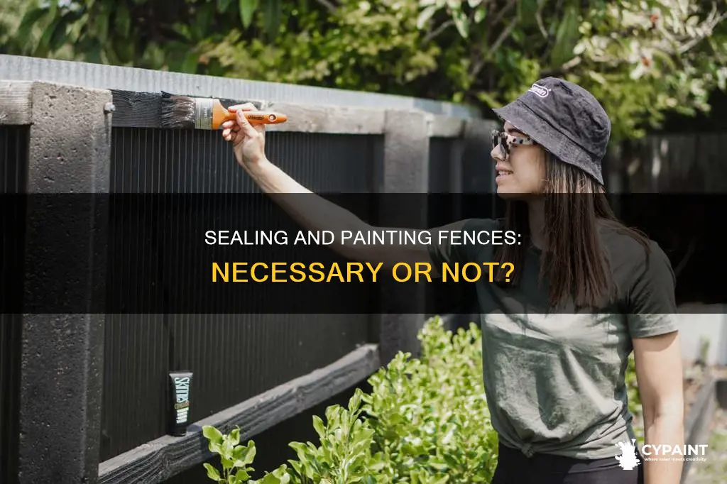 do you have to seal and paint a fence