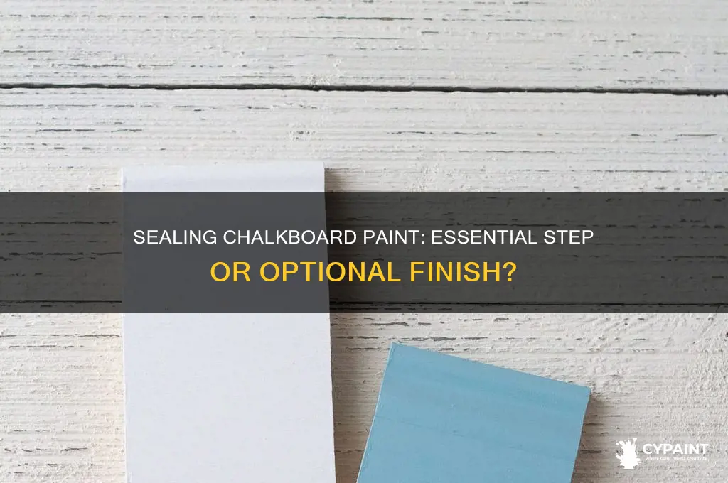 do you have to seal chalkboard paint