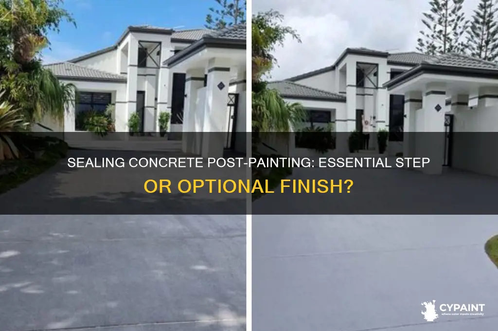 do you have to seal concrete after painting