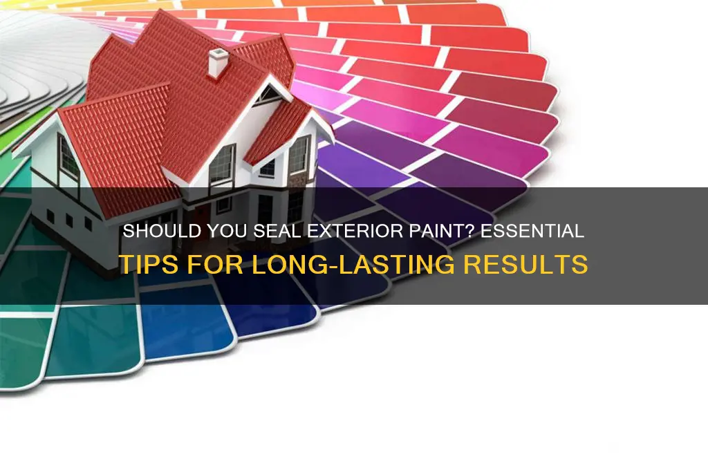 do you have to seal exterior paint