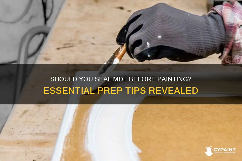 do you have to seal mdf before painting