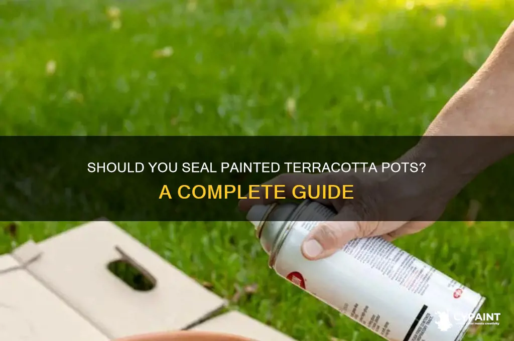 do you have to seal painted terracotta pots