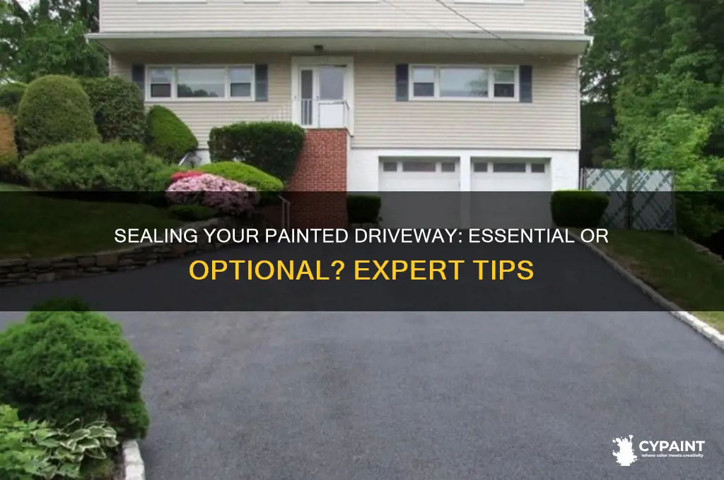 do you have to seal the driveway after painting it