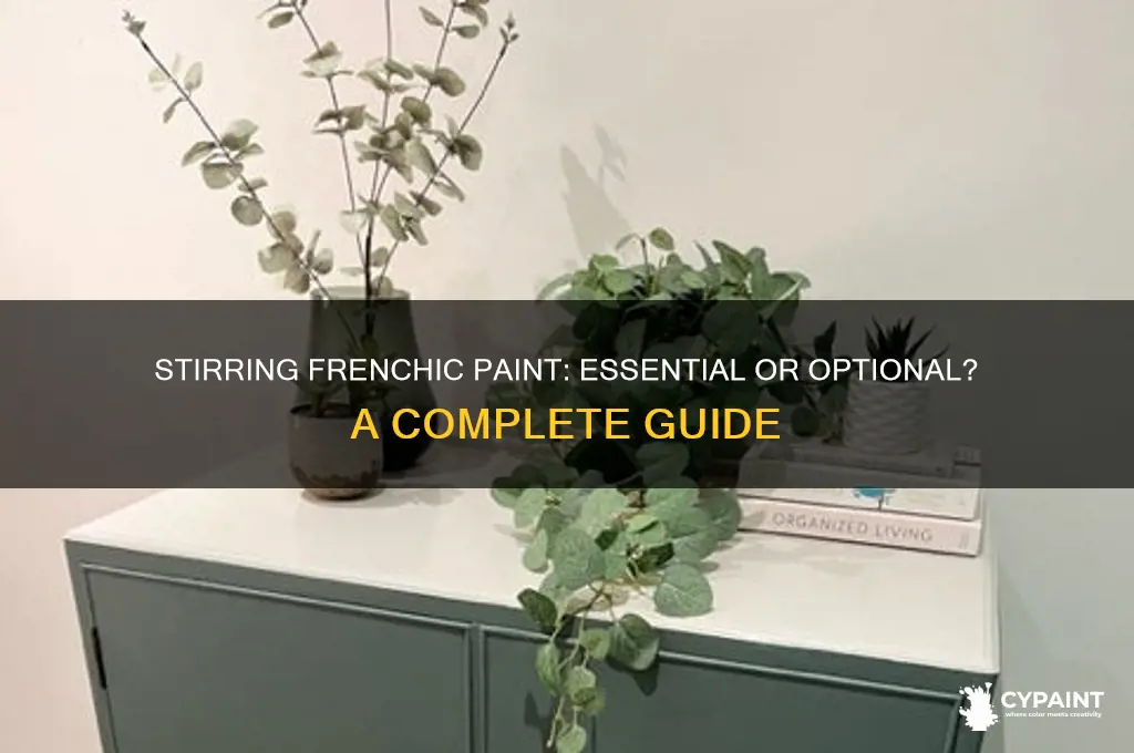 do you have to stir frenchic paint